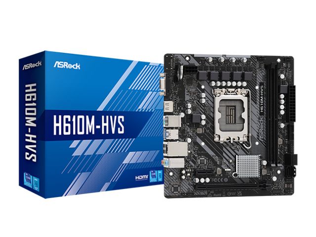 MOTHERBOARD ASROCK H610M-HVS LGA1700                        