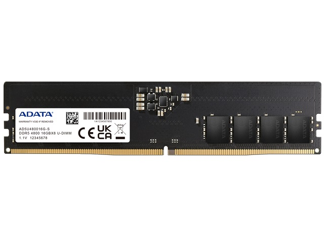 MEMORIA ADATA DDR5 U-DIMM 8GB/4800 MHZ AD5U48008G-S         