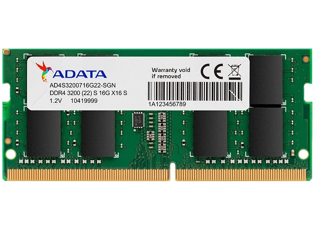 MEMORIA ADATA DDR4 SO-DIMM 16GB/3200 MHZ AD4S320016G22-SGN  